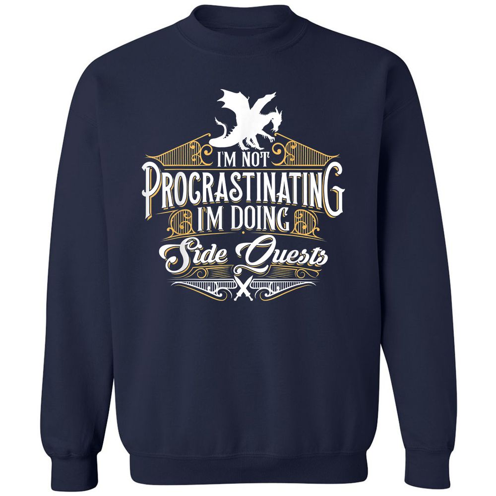 I'm Doing Side Quests Classic Unisex Sweatshirt - Navy - 2
