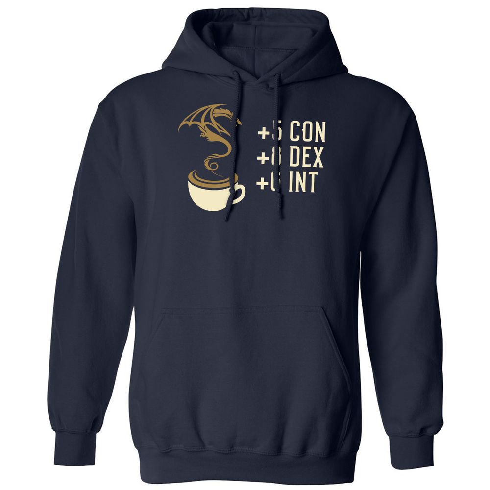 Coffee Dragon Classic Unisex Hoodie - Navy - 2
