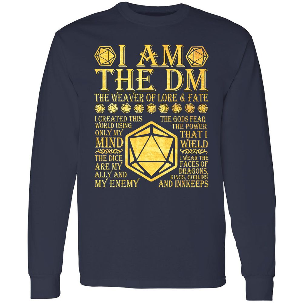 I Am The DM Long Sleeve T-Shirt - Navy - 2