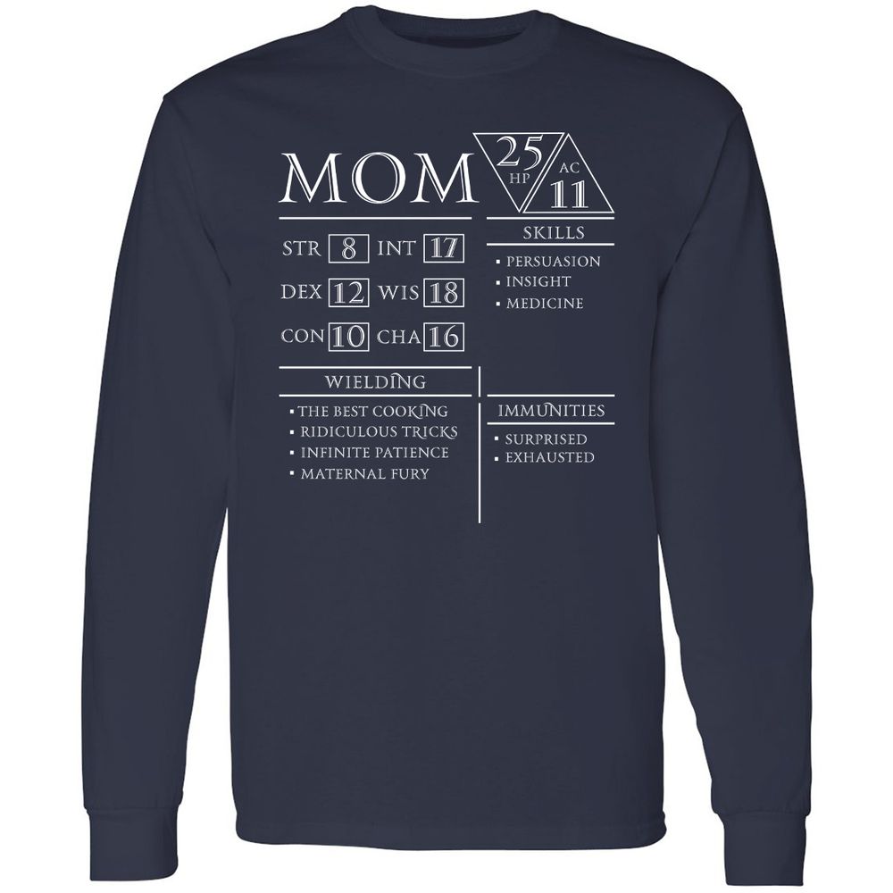 Mom Stats - Navy - 2