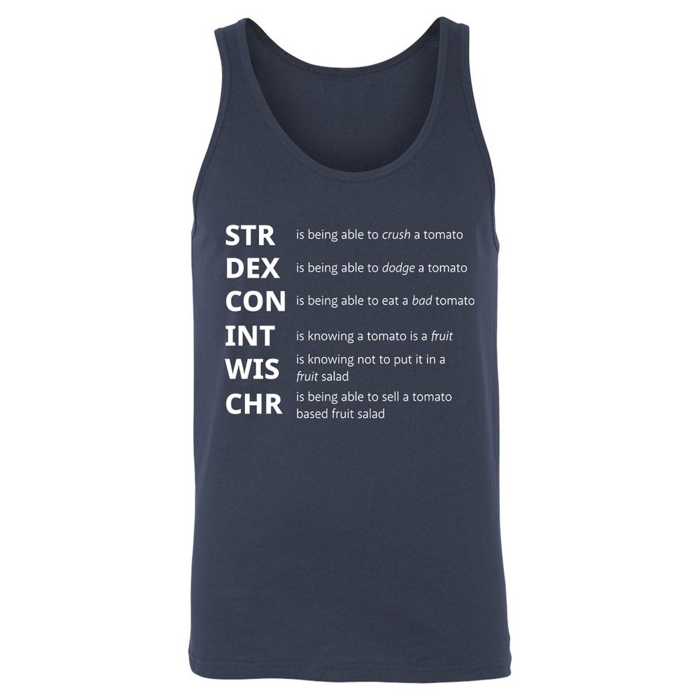 Tomato Stats – RPG Meme Edition - Navy - 2