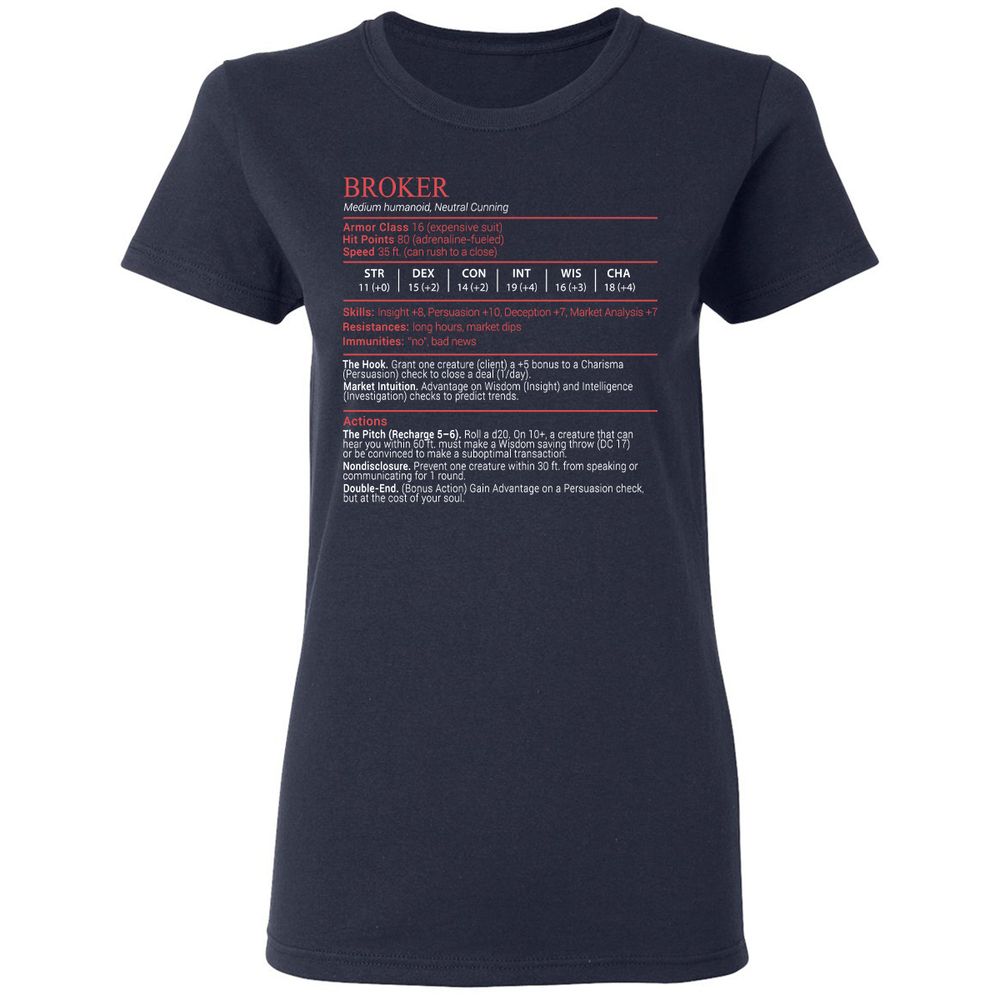 Broker Stats Block - Navy - 2