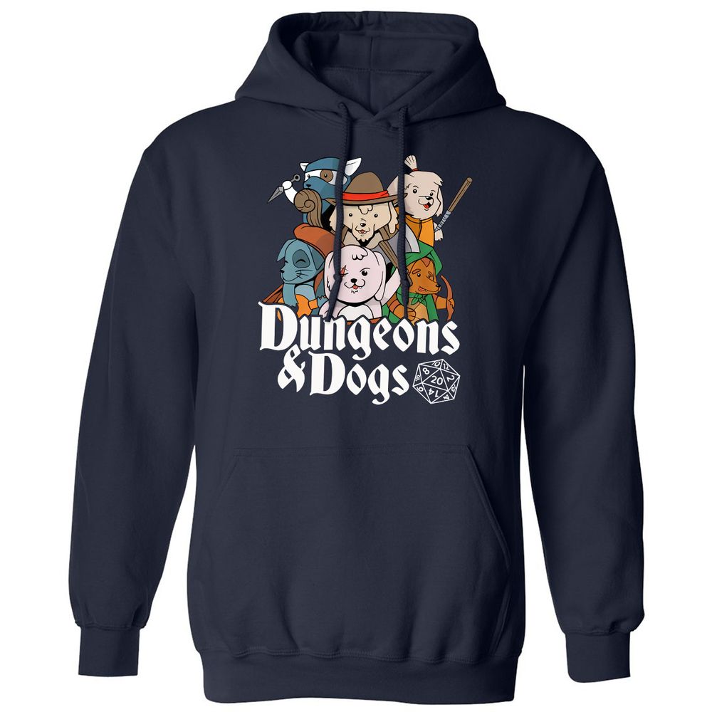 Dungeons & Dogs Classic Unisex Hoodie - Navy - 2