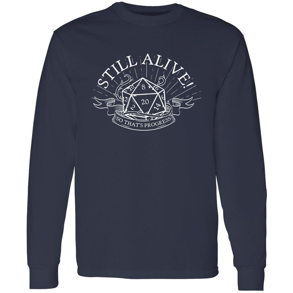 Still Alive So That's Progress - Navy - 2