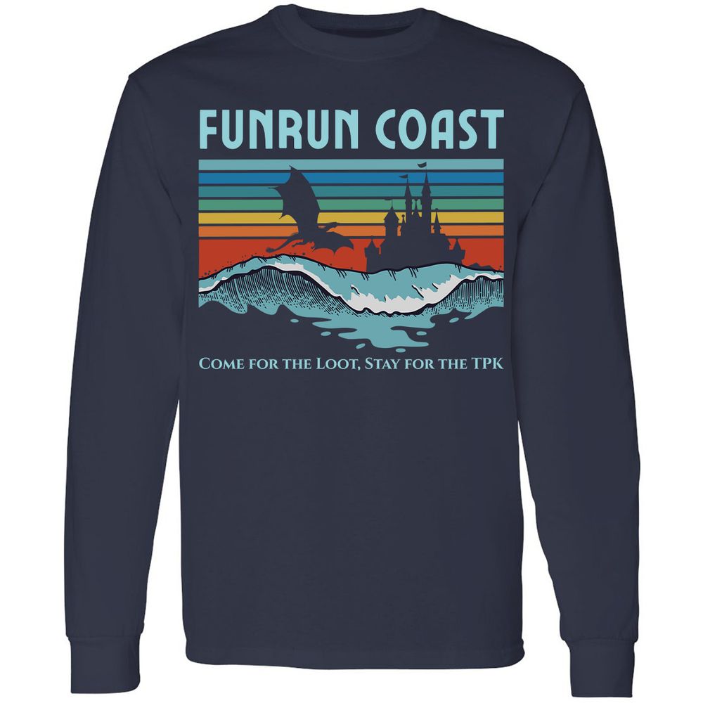 FUNRUN COAST Long Sleeve T-Shirt - Navy - 2