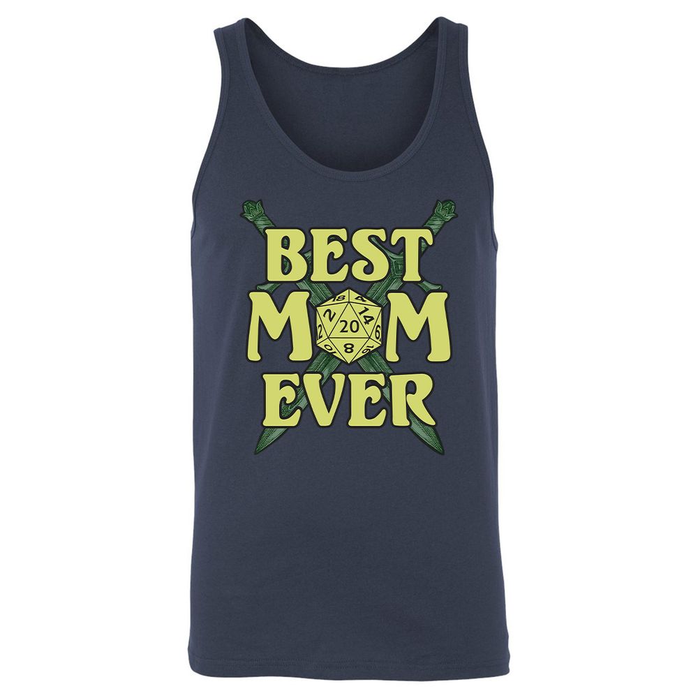 Best Mom Ever Unisex Jersey Tank - Navy - 2
