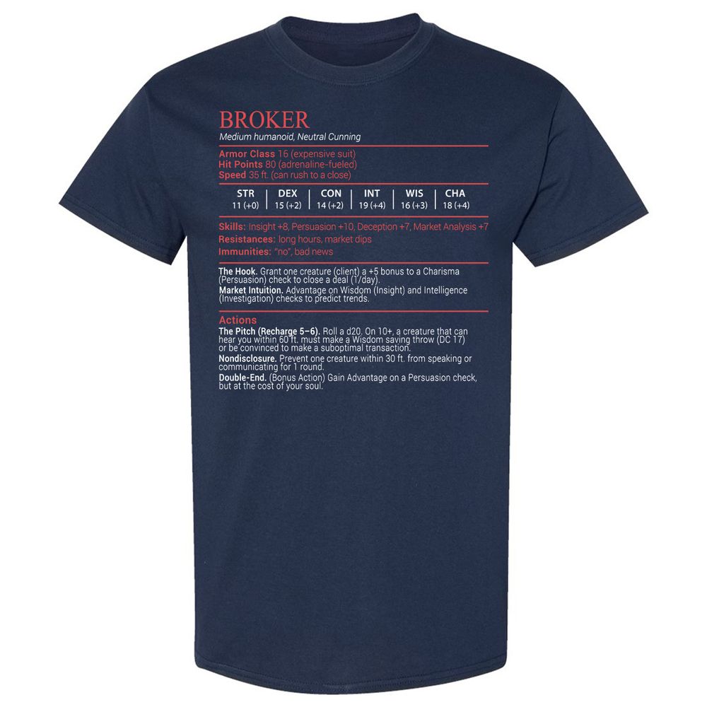 Broker Stats Block - Navy - 2