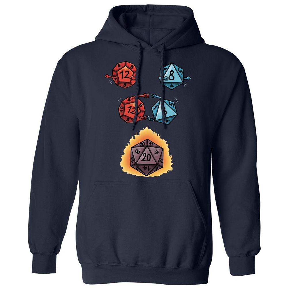 Dice Fusion Classic Unisex Hoodie - Navy - 2