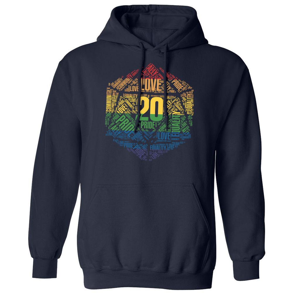 D20 Pride Classic Unisex Hoodie - Navy - 2