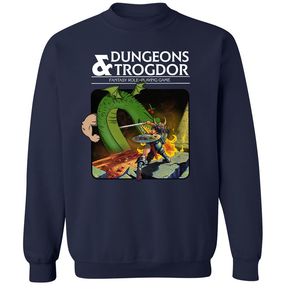 Trogdor Classic Unisex Sweatshirt - Navy - 2