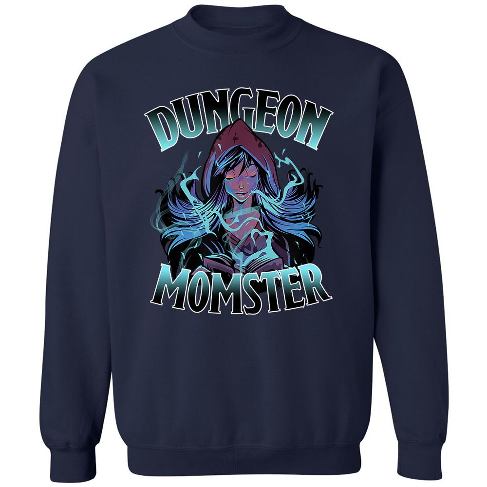 Dungeon Momster Classic Unisex Sweatshirt - Navy - 2