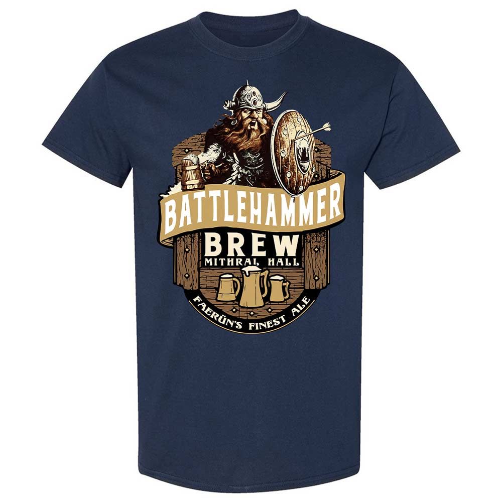 Battlehammer Brew Classic Unisex T-Shirt - Navy - 2