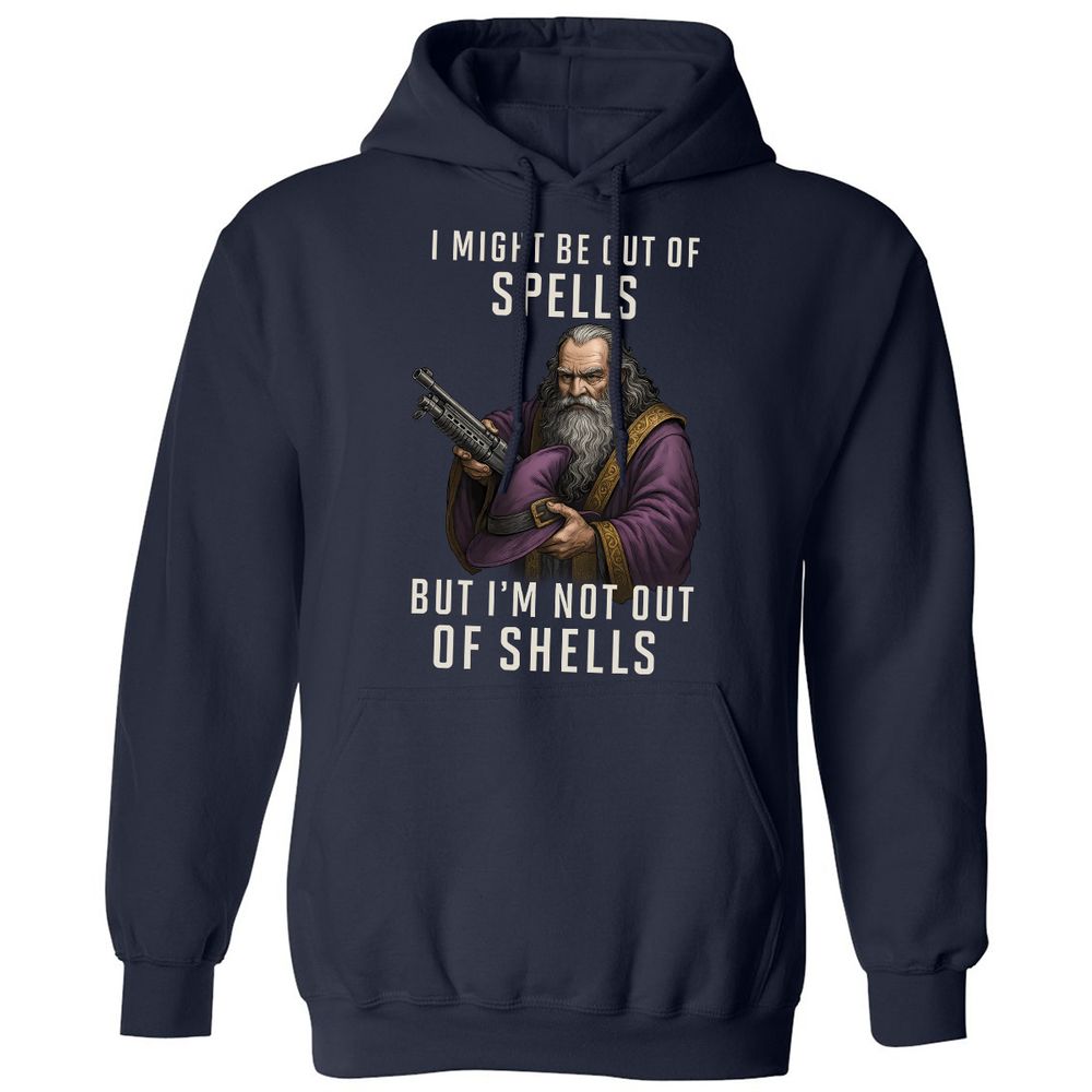 Not Out Of Shells Classic Unisex Hoodie - Navy - 2
