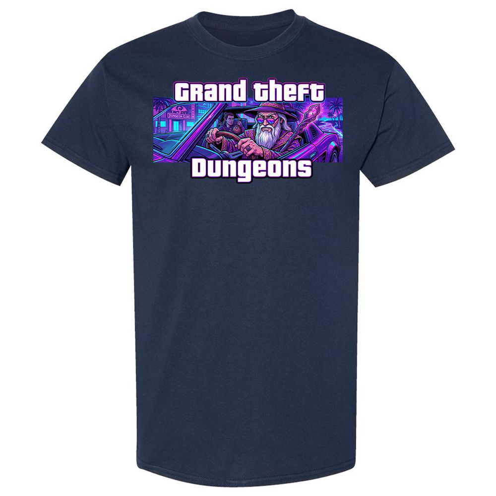 Grand Theft Dungeons Miami - Navy - 2