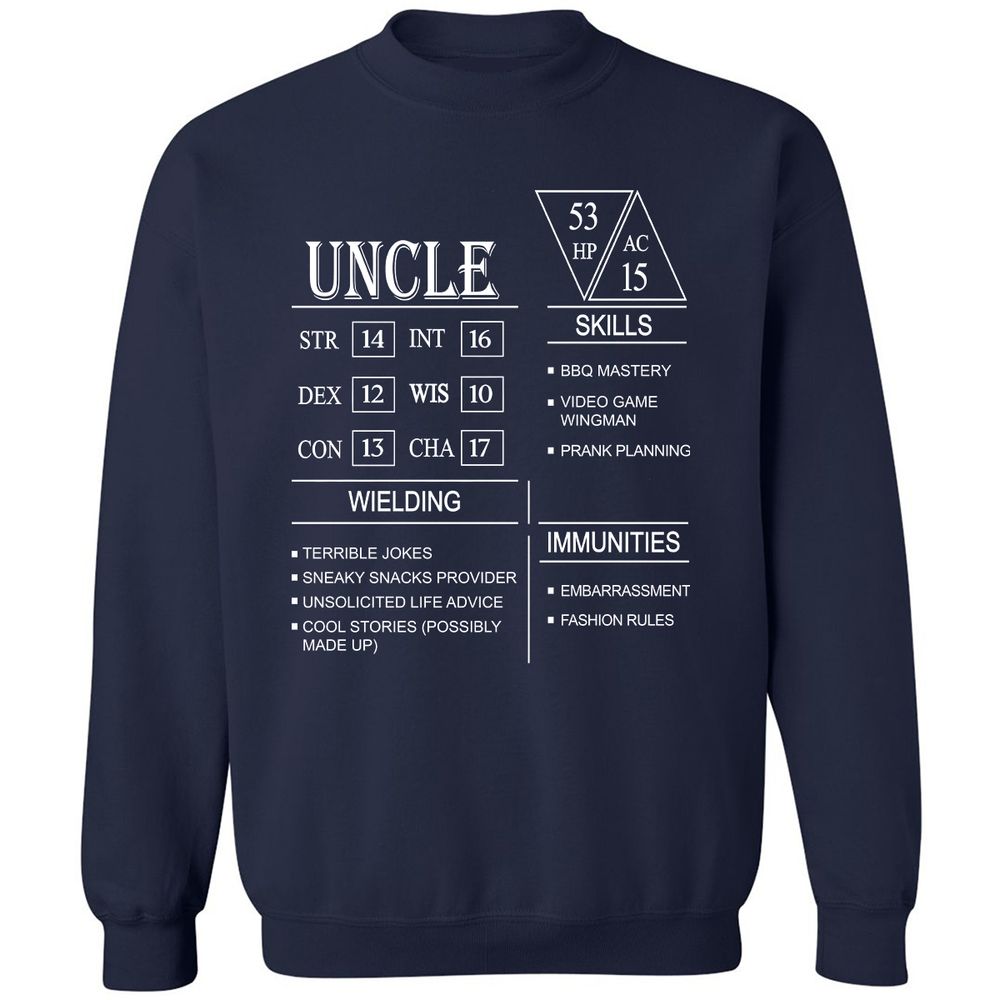 Uncle Stats Classic Unisex Sweatshirt - Navy - 2