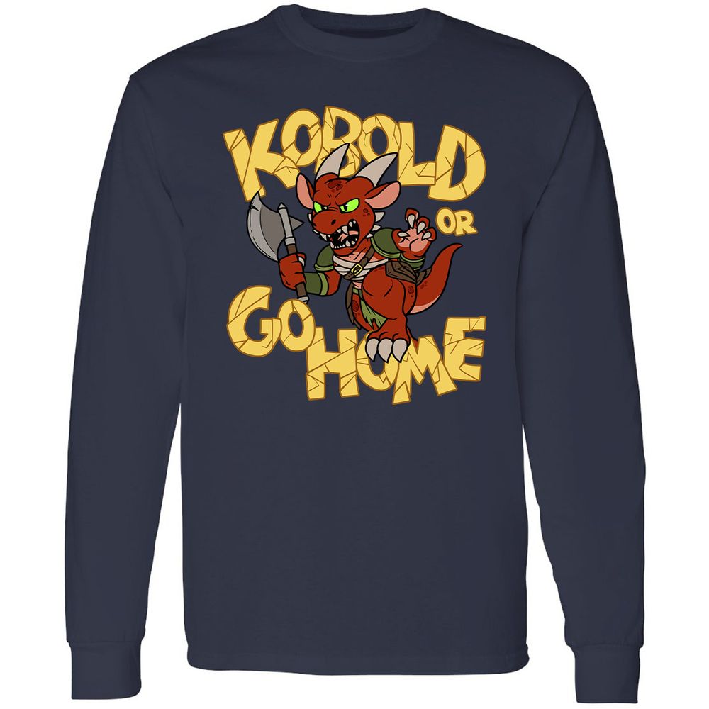 Kobold Or Go Home Long Sleeve T-Shirt - Navy - 2