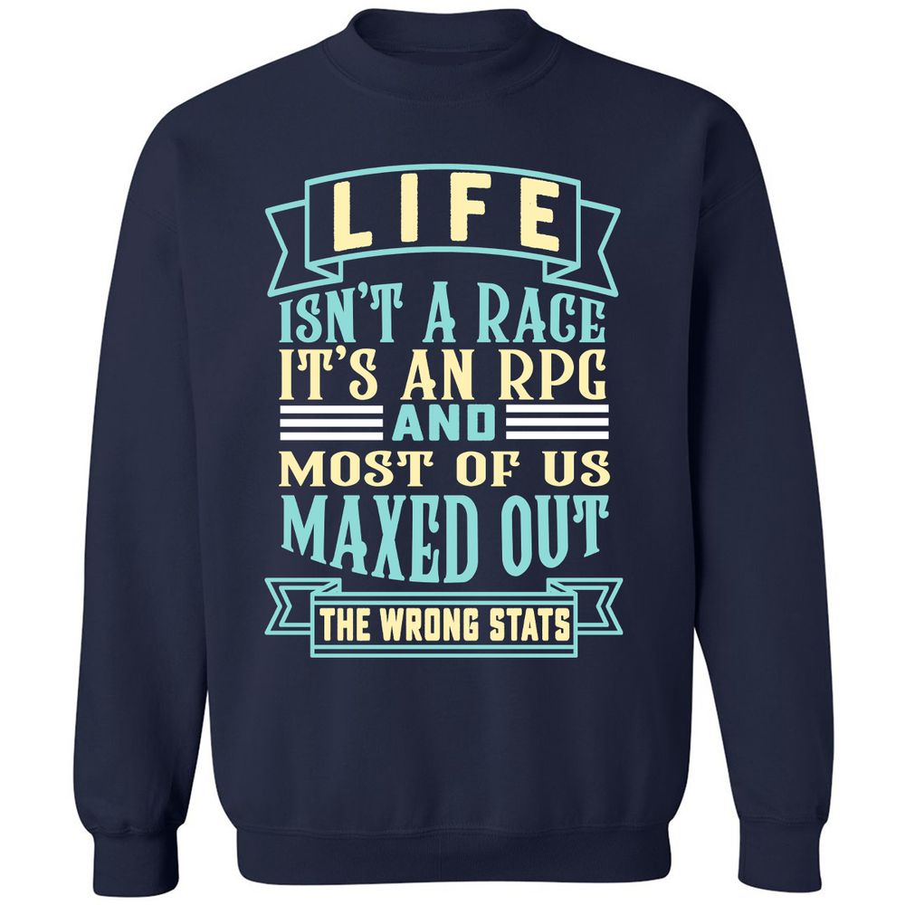 Life Is A RPG Classic Unisex Sweatshirt - Navy - 2