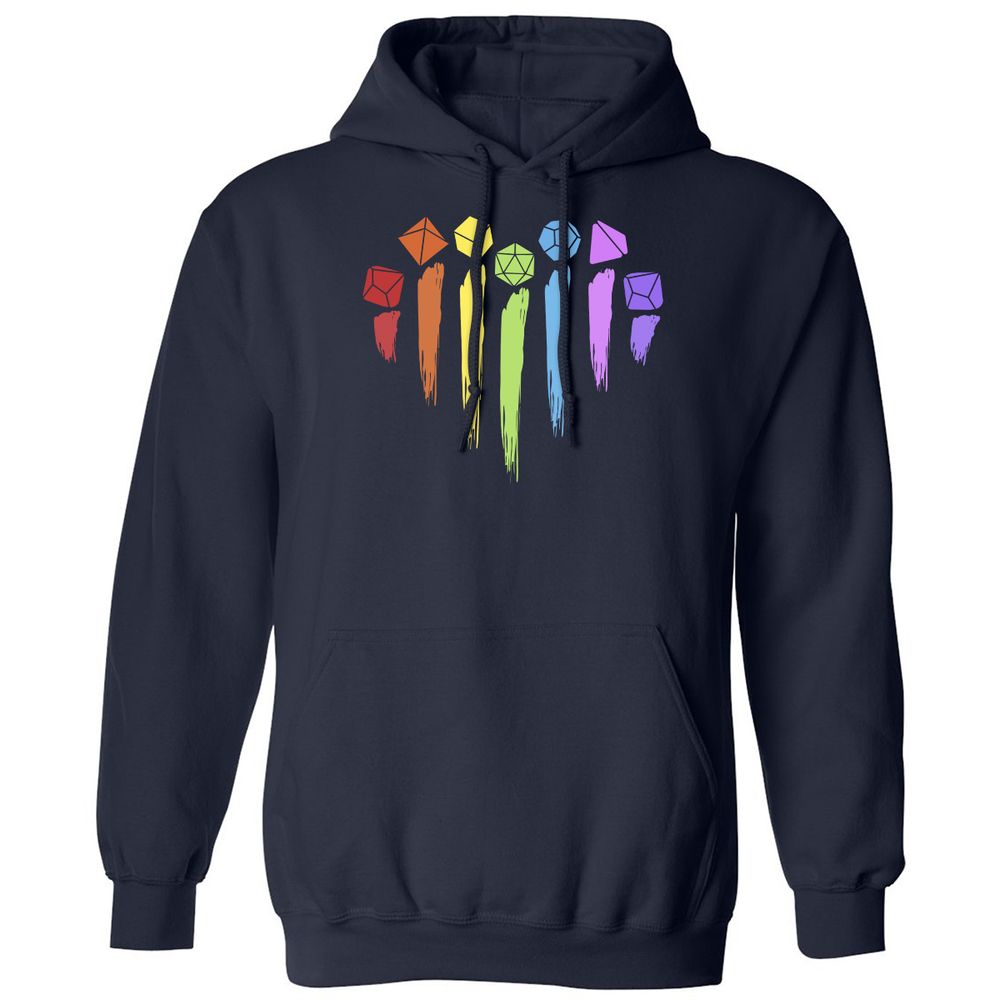 Dice Rainbow Heart Shape - Navy - 2