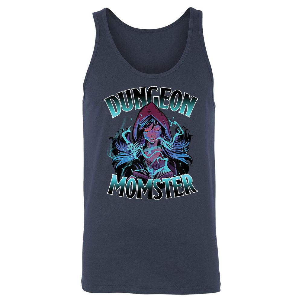 Dungeon Momster Unisex Jersey Tank - Navy - 2
