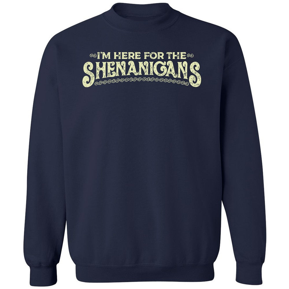 Here For The Shenanigans Classic Unisex Sweatshirt - Navy - 2