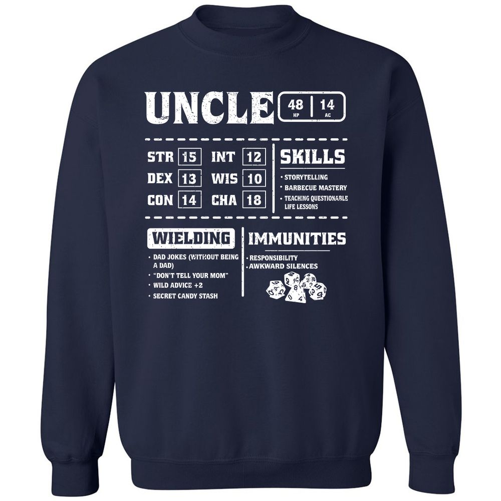 Uncle Stats Classic Unisex Sweatshirt - Navy - 2