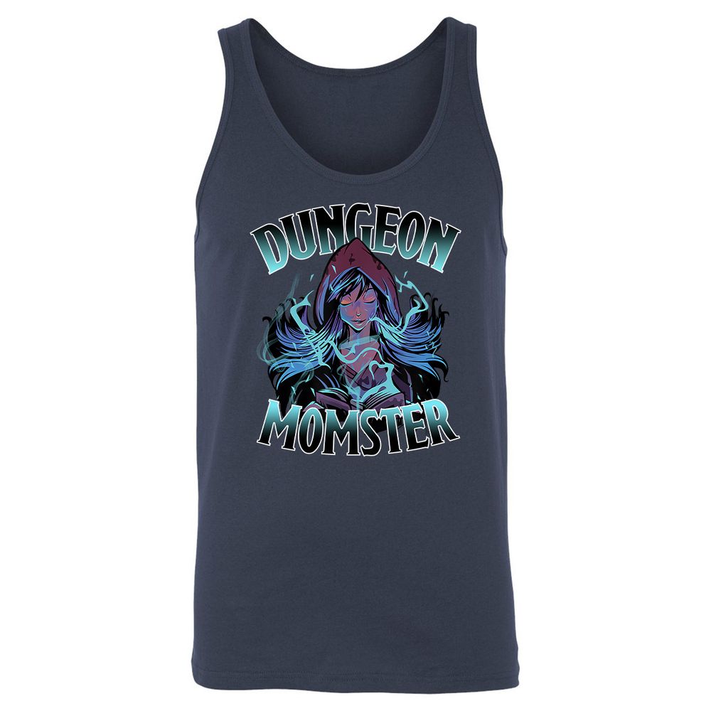 Dungeon Momster Unisex Jersey Tank - Navy - 2