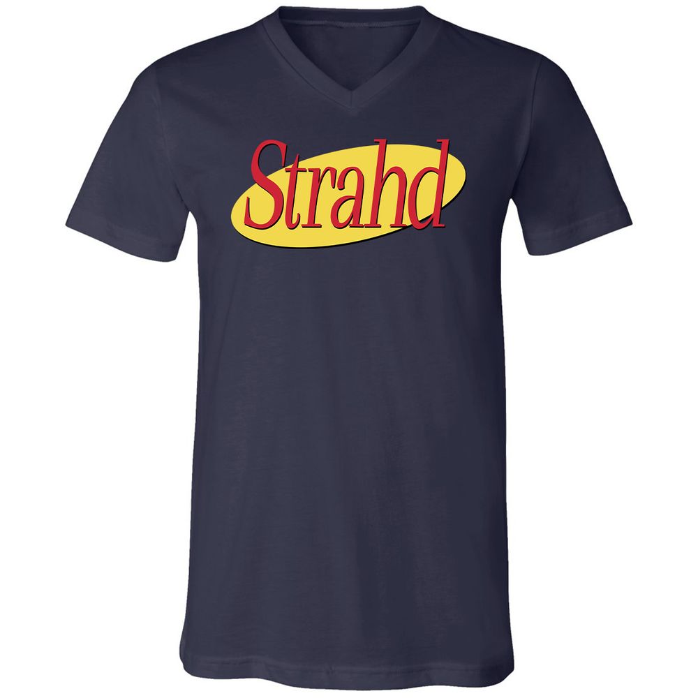 Strahd Unisex V-Neck T-Shirt - Navy - 2