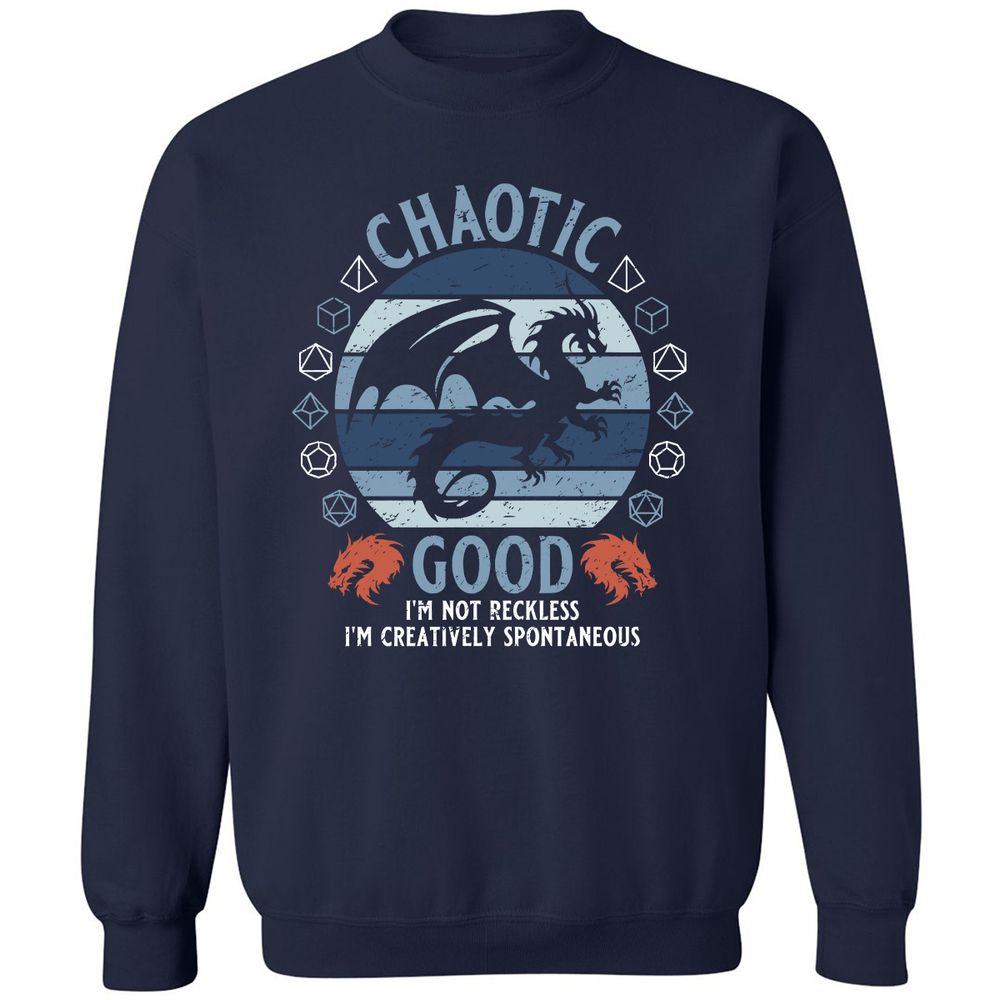 Chaotic Good 2 Classic Unisex Sweatshirt - Navy - 2