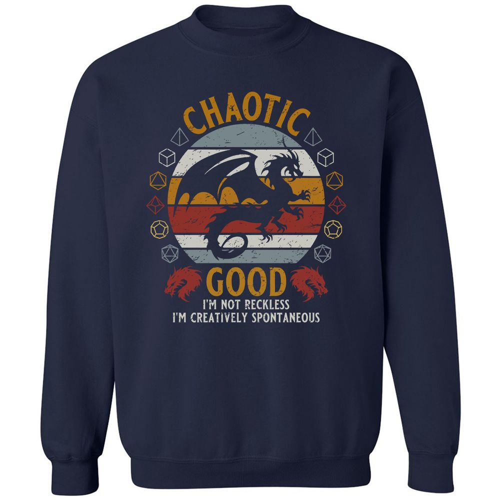 Chaotic Good Classic Unisex Sweatshirt - Navy - 2