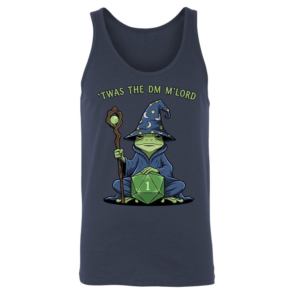 Twas the DM M’lord Unisex Jersey Tank - Navy - 2