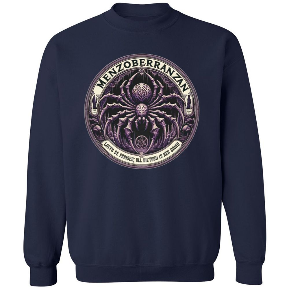 Menzoberranzan Lolth Be Praised Classic Unisex Sweatshirt - Navy - 2