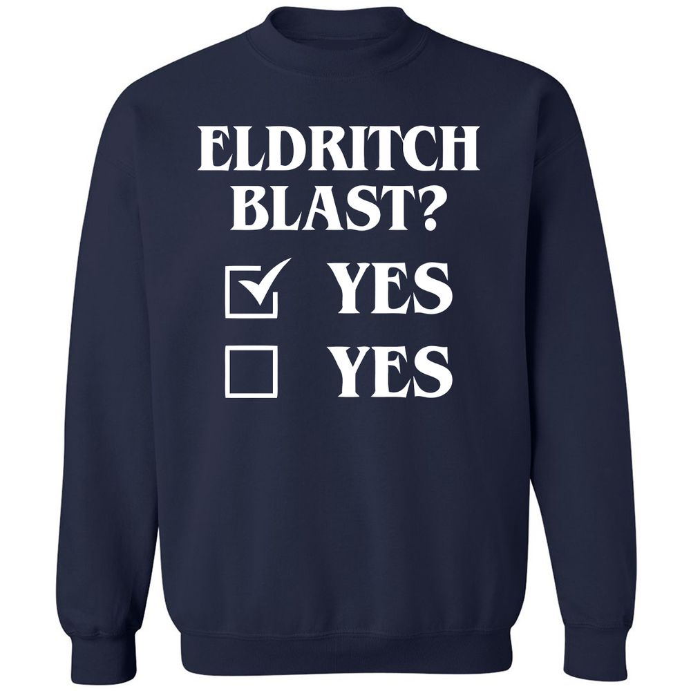 Eldritch Blast Yes Classic Unisex Sweatshirt - Navy - 2