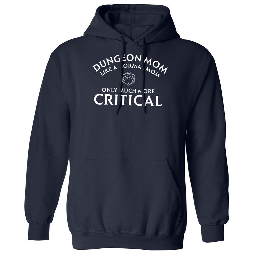 Dungeon Mom Normal Mom Classic Unisex Hoodie - Navy - 2