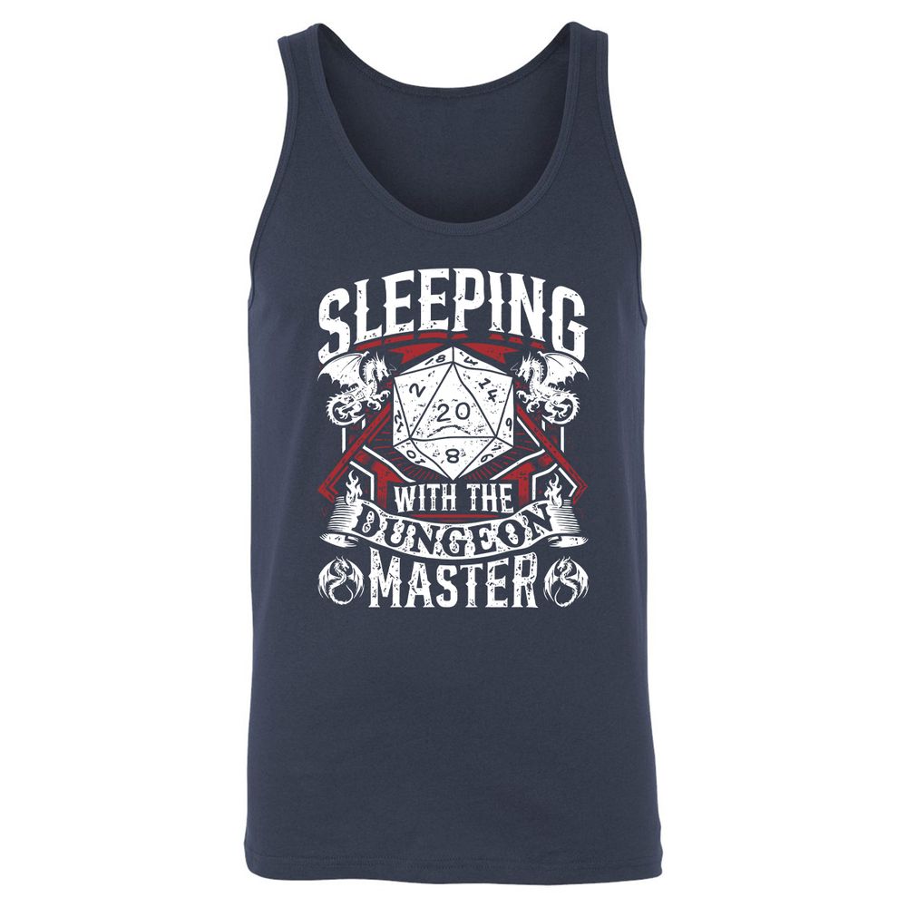 Sleeping With The DM Unisex Jersey Tank - Navy - 2