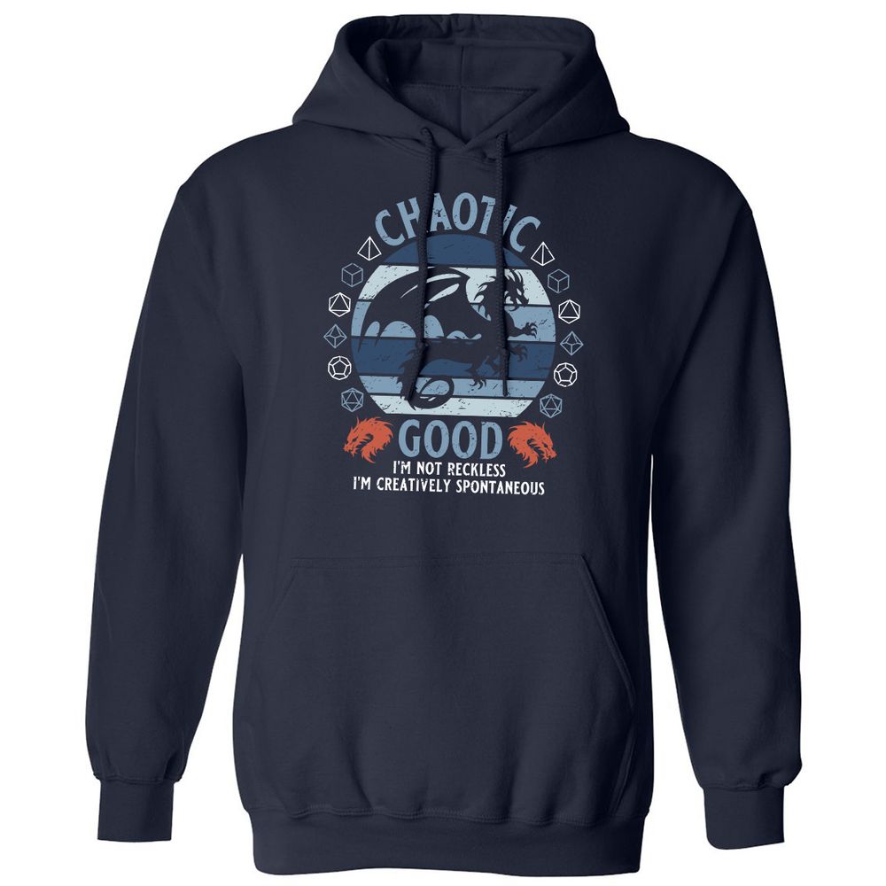 Chaotic Good 2 Classic Unisex Hoodie - Navy - 2