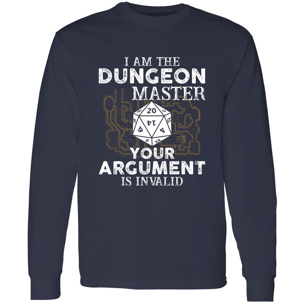 I Am the Dungeon Master – Your Argument Is Invalid - Navy - 2