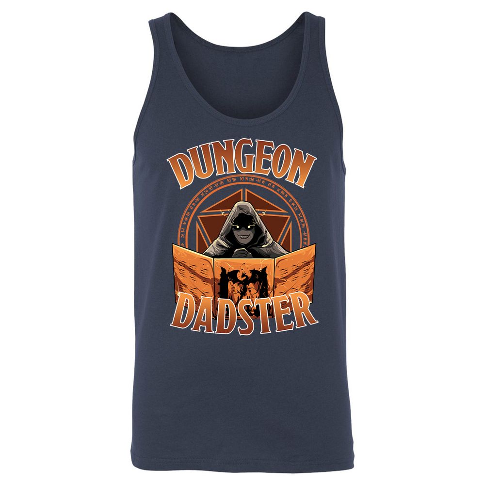 Dungeon Dadster Unisex Jersey Tank - Navy - 2