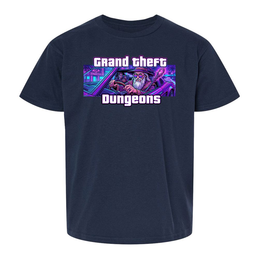 Grand Theft Dungeons Miami - Navy - 2