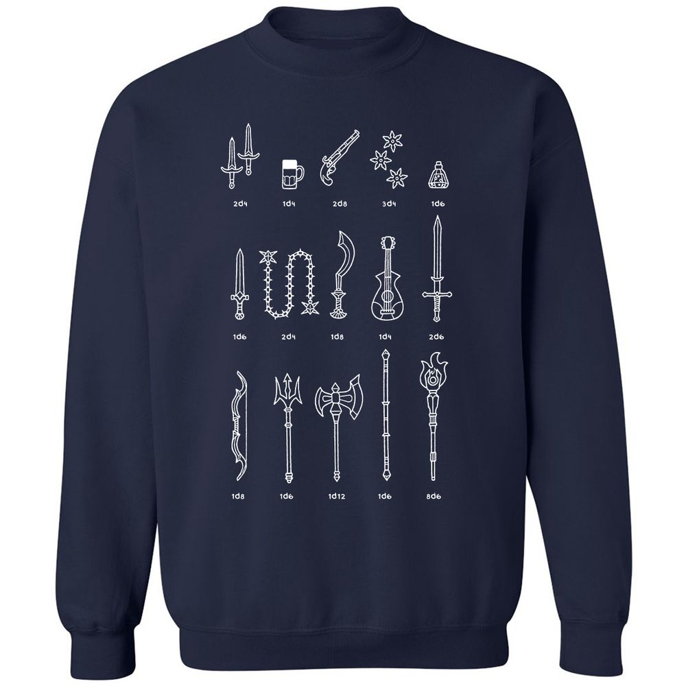 Damage Dealer RPG Classic Unisex Sweatshirt - Navy - 2
