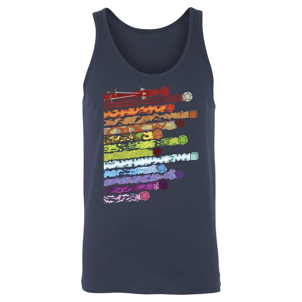 Damage Dices Unisex Jersey Tank - Navy - 2
