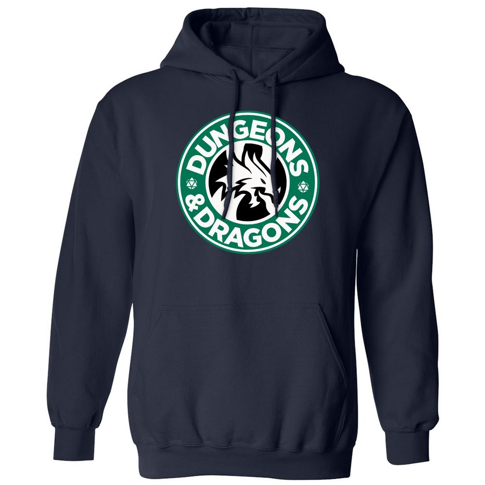 D&D Coffee Classic Unisex Hoodie - Navy - 2