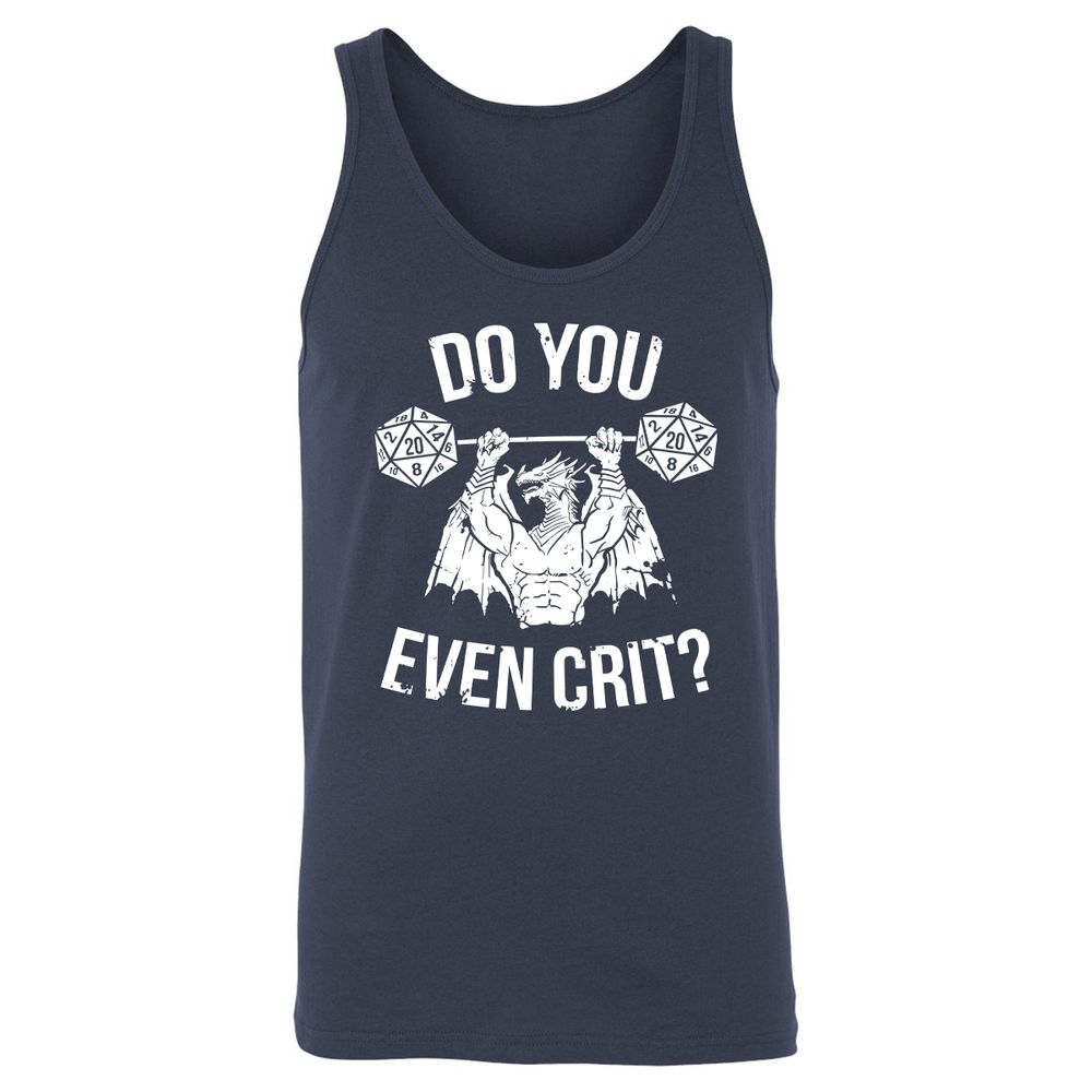 Do You Even Crit Unisex Jersey Tank - Navy - 2