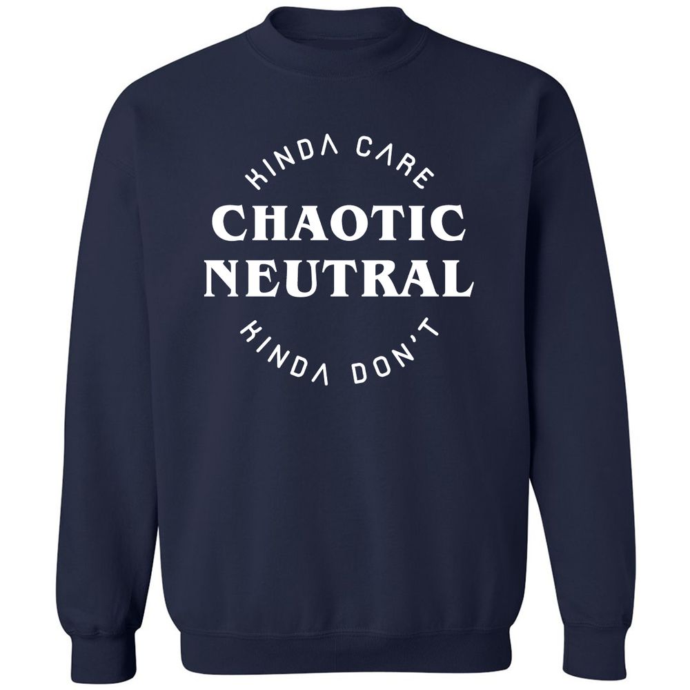 Chaotic Neutral Classic Unisex Sweatshirt - Navy - 2