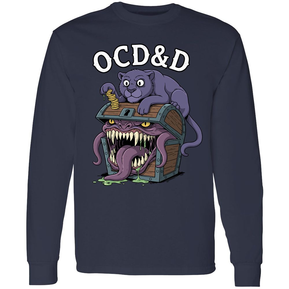 OCD&D Long Sleeve T-Shirt - Navy - 2