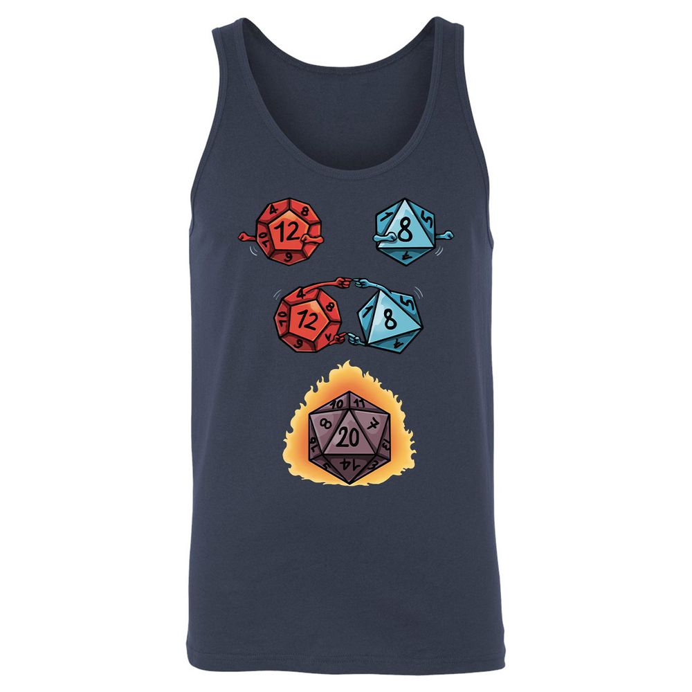 Dice Fusion RPG Unisex Jersey Tank - Navy - 2