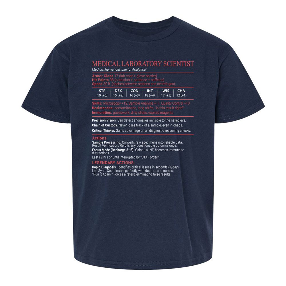 Medical Laboratory Scientist Stats Block - Navy - 2