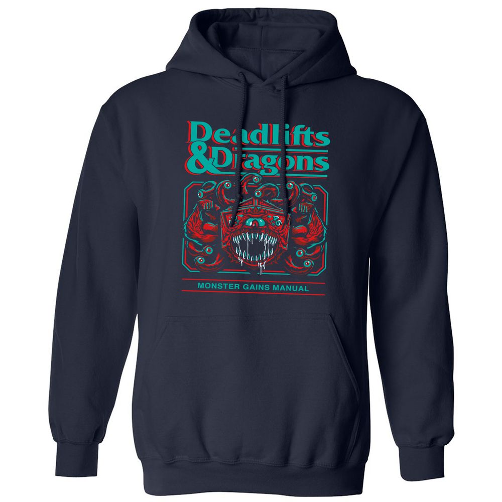 Deadlifts & Dragons Beholder - Navy - 2