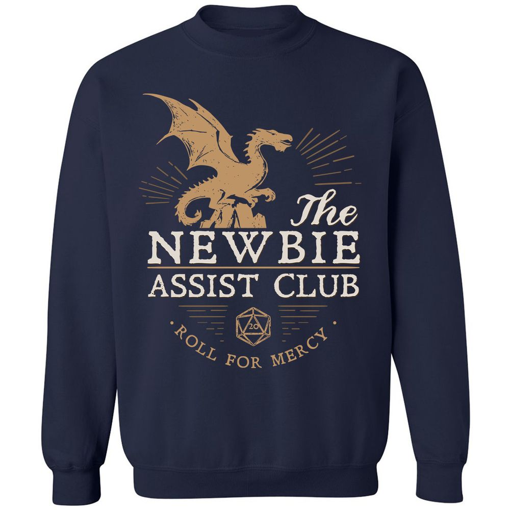 The Newbie Assist Club Classic Unisex Sweatshirt - Navy - 2