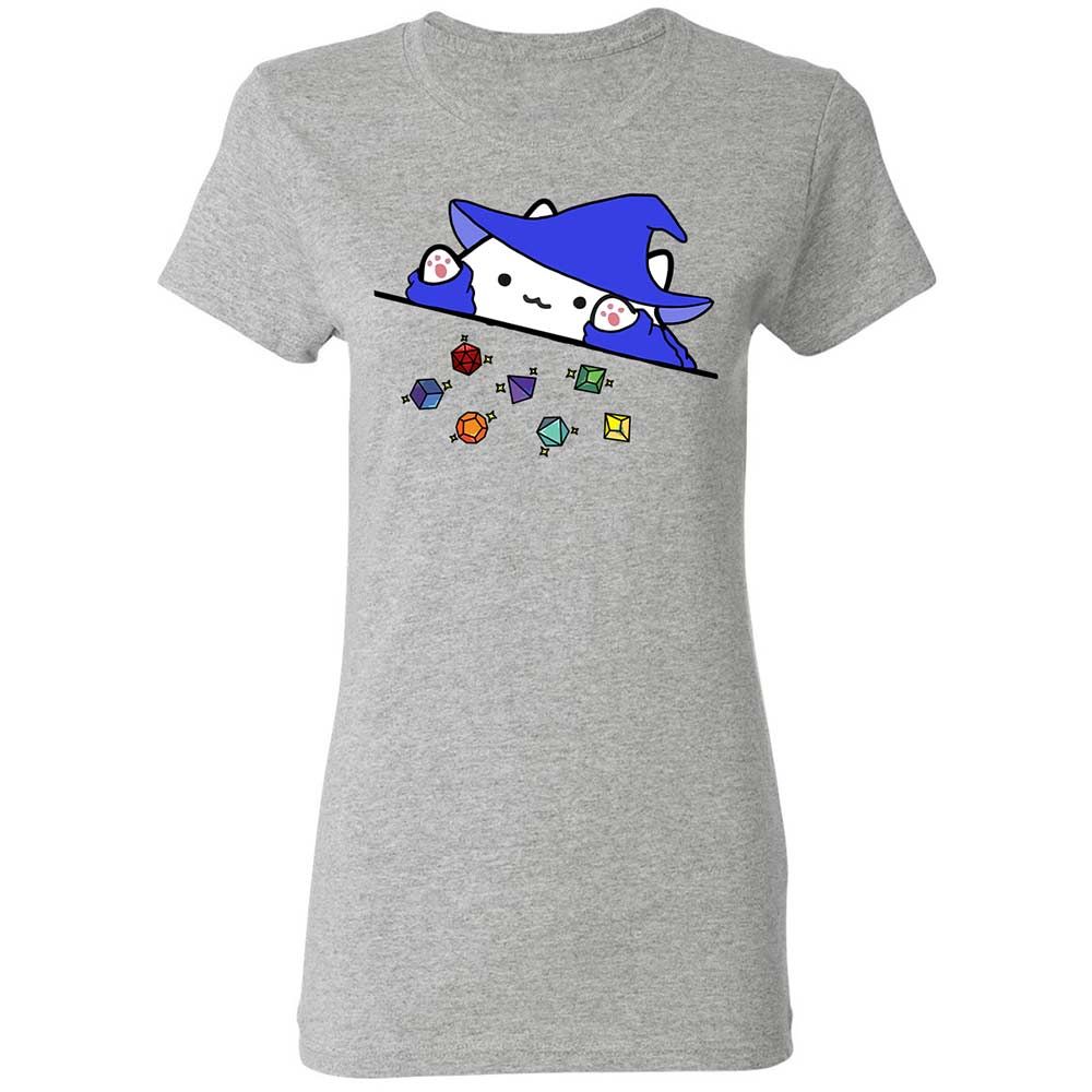 Cat Throws Dices Women's T-Shirt - Sport Grey - 2