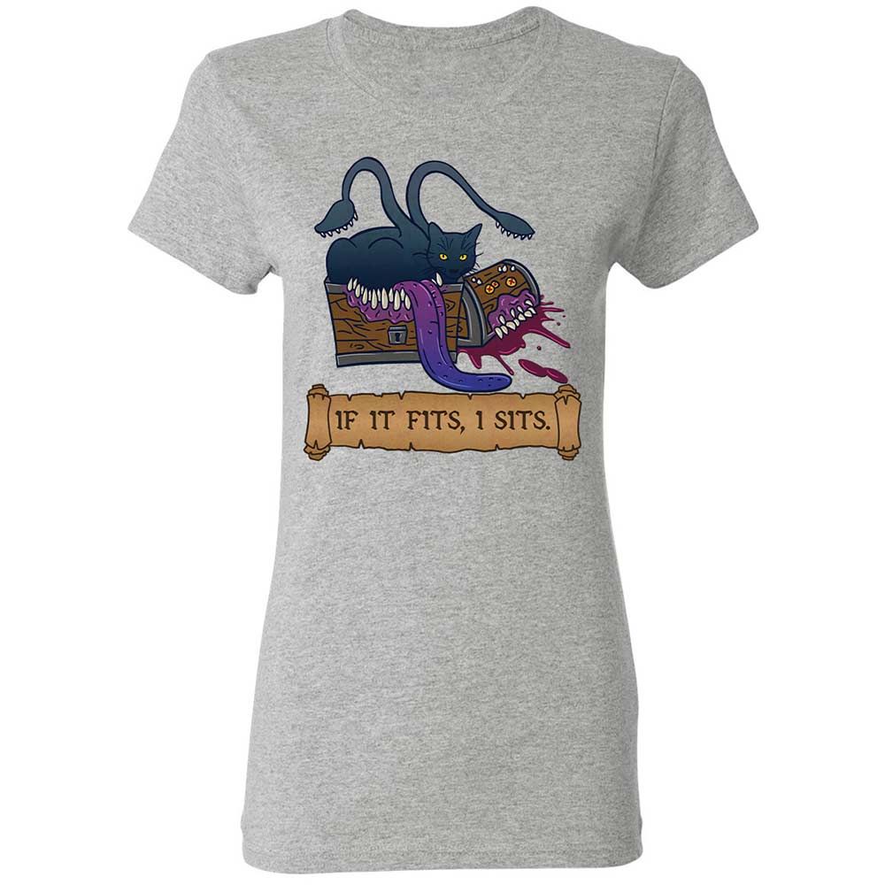 If It Fits I Sits Women's T-Shirt - Sport Grey - 2
